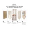 Mkono Soporte para moño de macramé para colgar en el_6