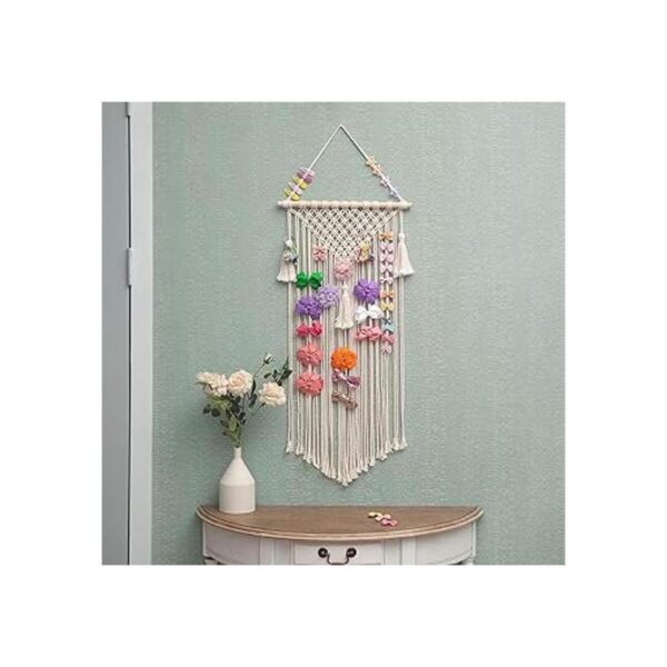 Mkono Soporte para moño de macramé para colgar en el_2