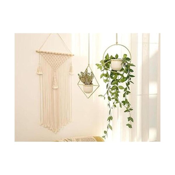 Mkono Soporte para moño de macramé para colgar en el_3