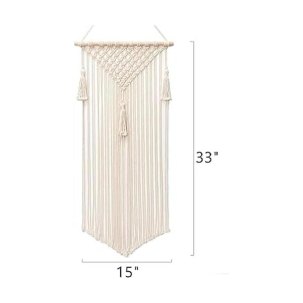 Mkono Soporte para moño de macramé para colgar en el_5
