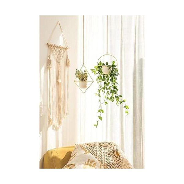 Mkono Soporte para moño de macramé para colgar en el_4