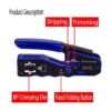 Herramienta de crimpado RJ45 Pass Through Crimper Cutter_2