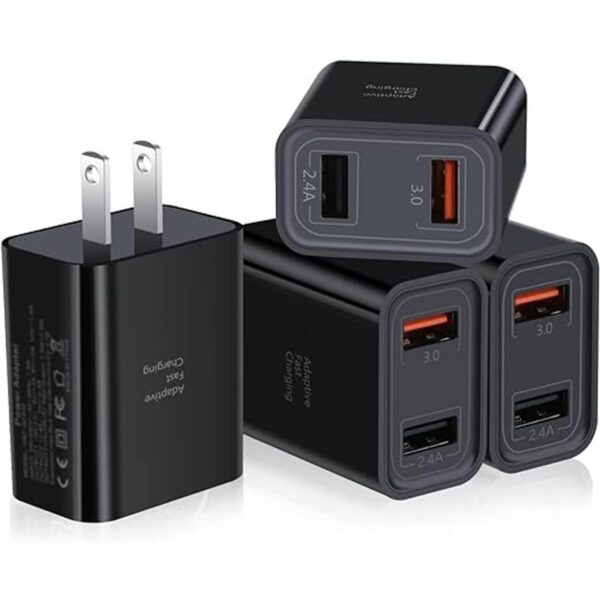 Cargador USB Fast Charge 3.0 Pofesun 4 unidades de 30 W_1