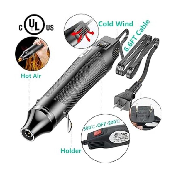 Pistola de calor para manualidades removedor de burbujas_4