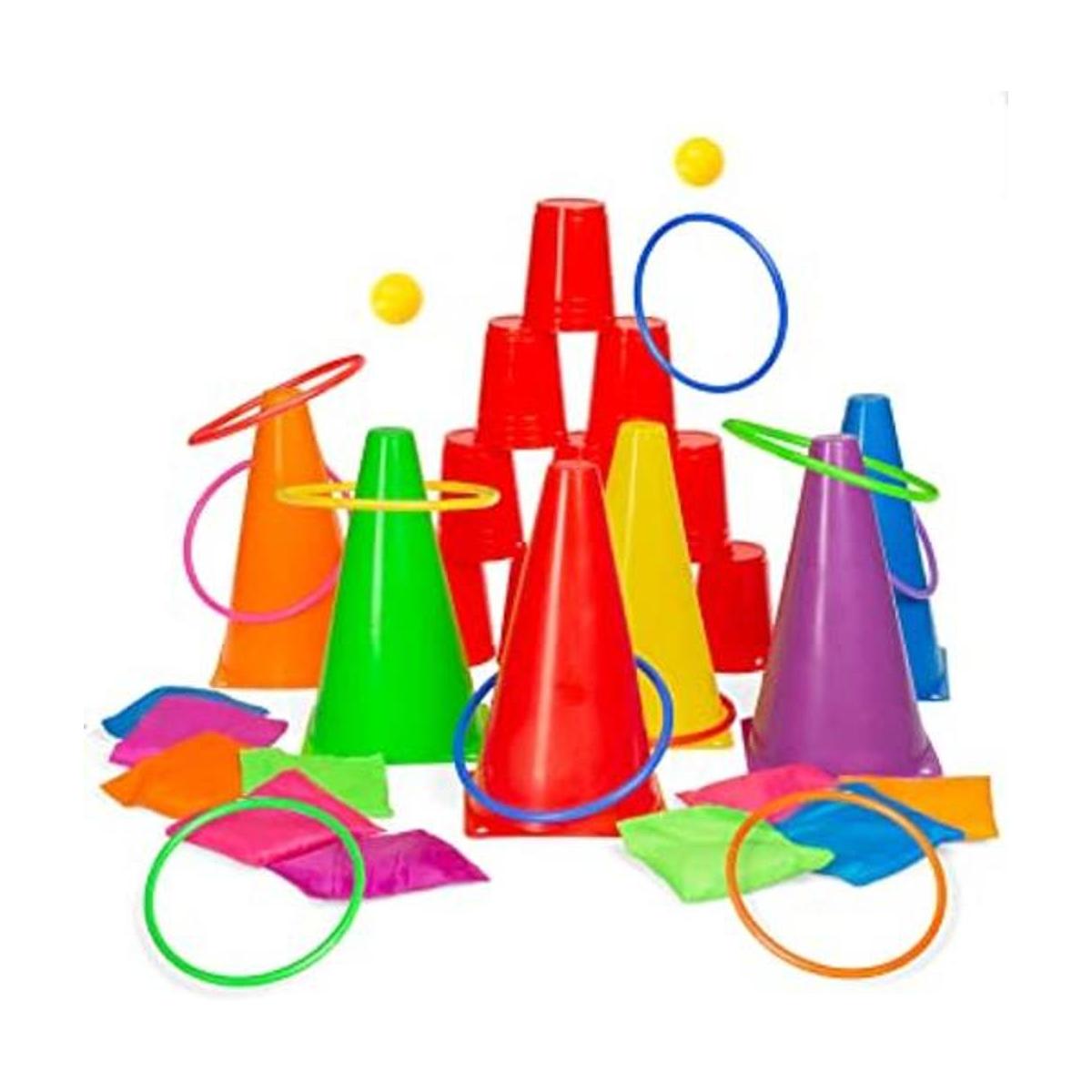Juego de 38 piezas 5 en 1 Carnaval al al aire libre Juegos