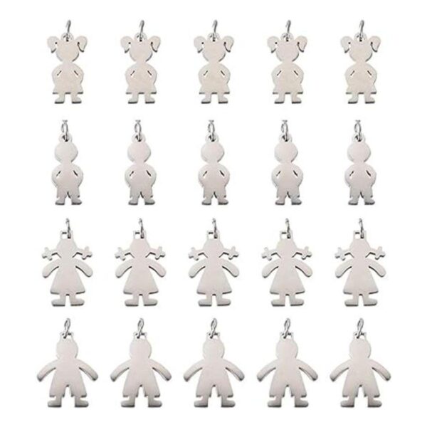 Pandahall 20 colgantes de acero inoxidable 304_1