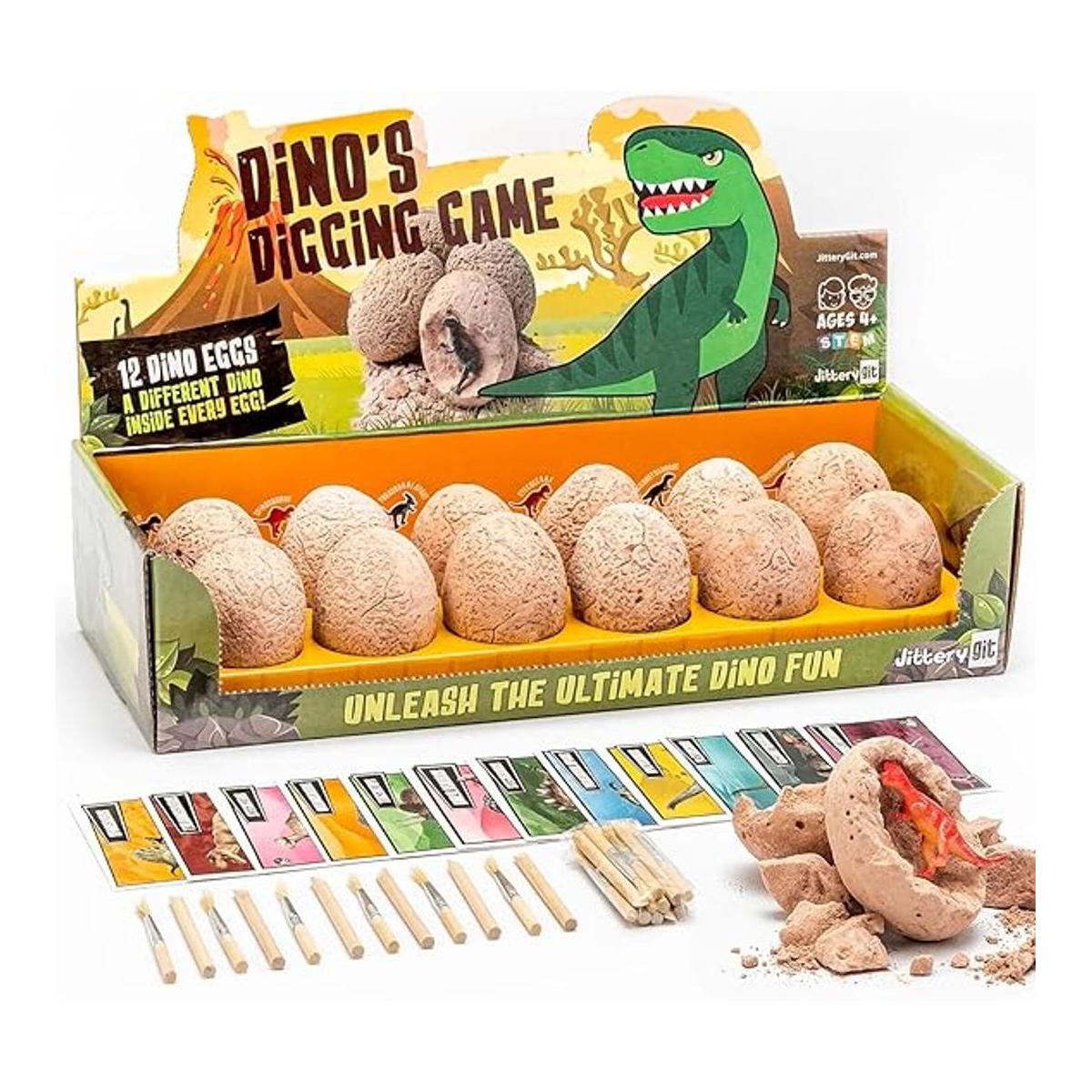 JITTERYGIT Juguetes de dinosaurio para niños y niñas 12