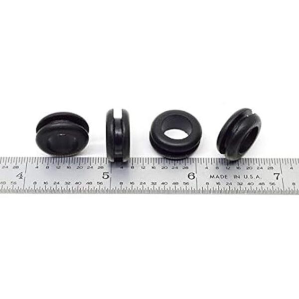Pkg of 24 Black SBR Rubber Pushin Grommet Inner Diameter_4