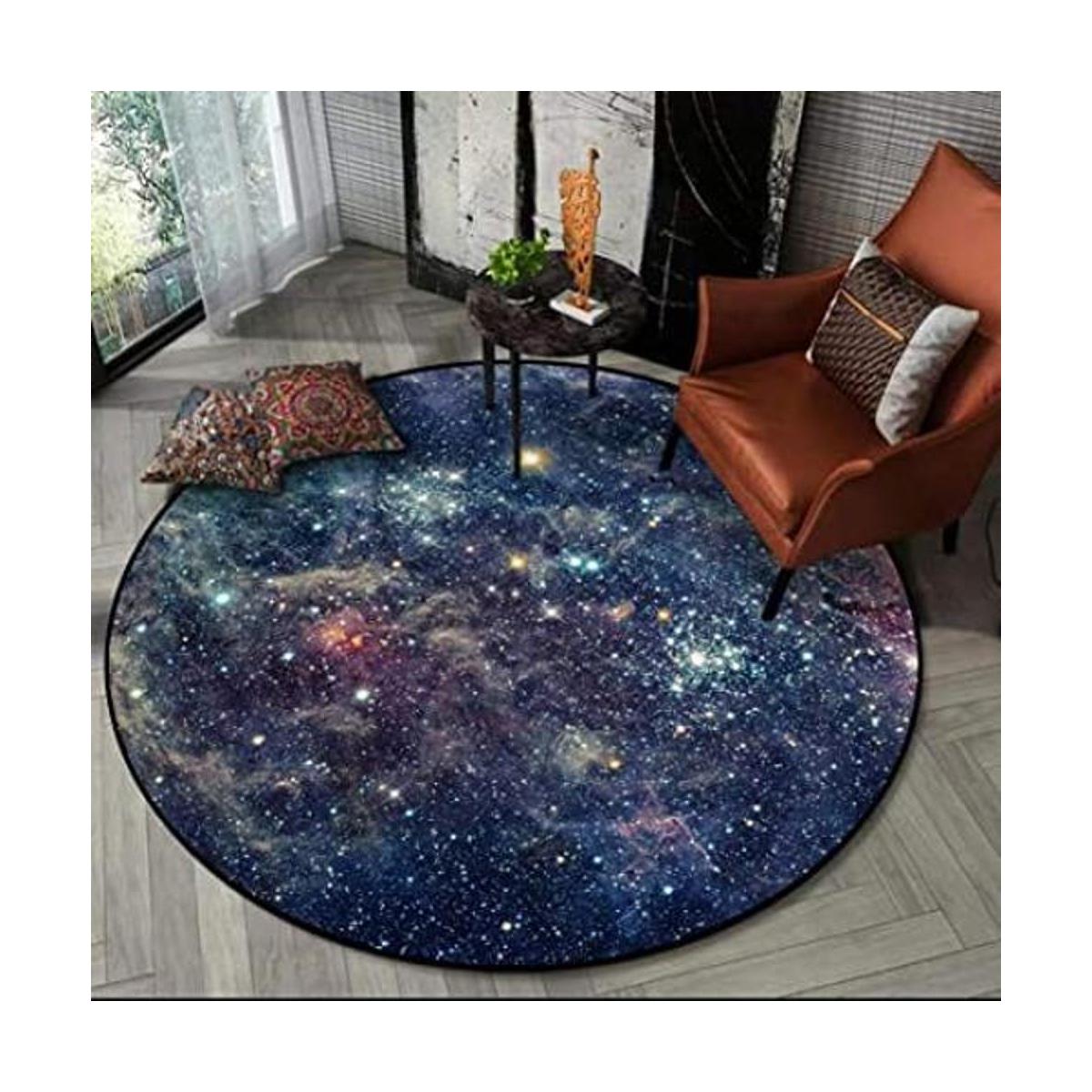Alfombras redondas galaxia alfombra grande de estrellas