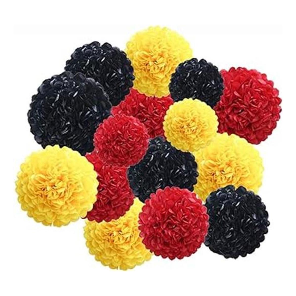 Juego de 21 pompones de papel de 8 10 y 12 pulgadas para