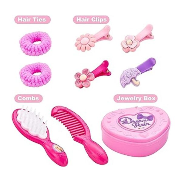 JOYIN Juego de 17 piezas de salón de belleza para niñas