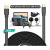 Itramax Micro USB Power Cable 30 FT 2 PackFlat Micro