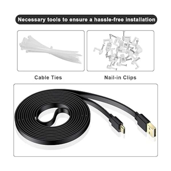 Itramax Micro USB Power Cable 30 FT 2 PackFlat Micro