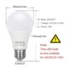 Bombillas LED E26 E27 12 V 24 V bajo voltaje 9 W blanco_2