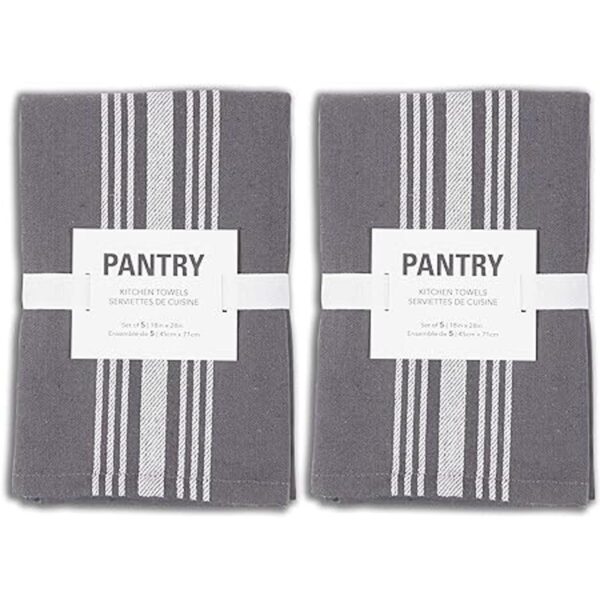 KAF Home Soho Kitchen Dish Towel Set of 10 18 x 28 Inch