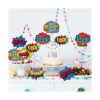 Blulu 30 Pieces Hero Themed Party Decorations Fun Hero_4