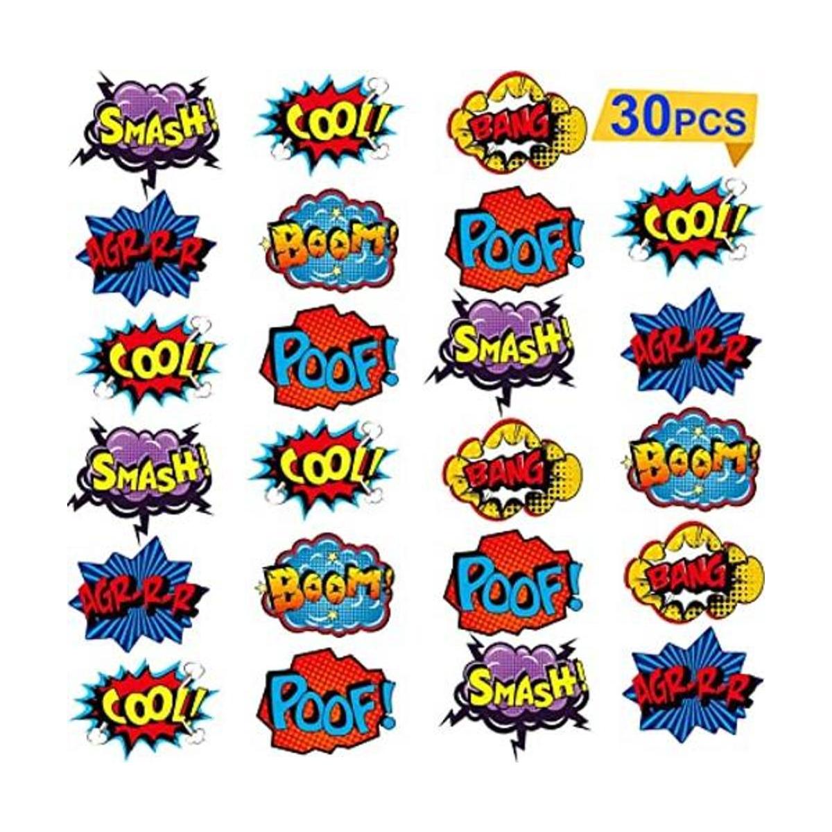 Blulu 30 Pieces Hero Themed Party Decorations Fun Hero