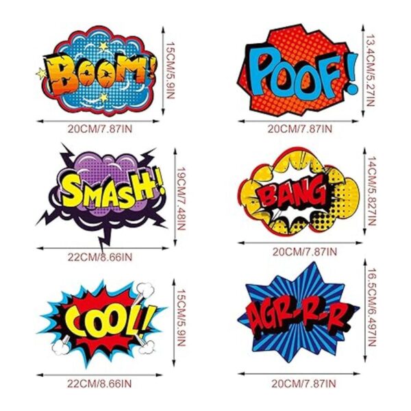Blulu 30 Pieces Hero Themed Party Decorations Fun Hero_2