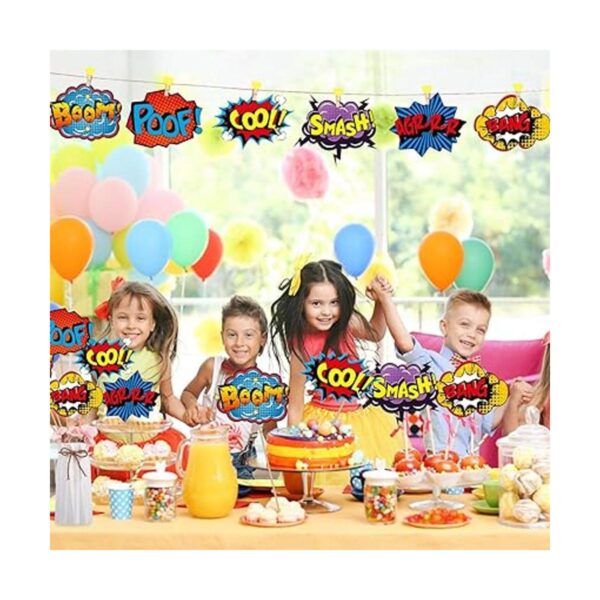 Blulu 30 Pieces Hero Themed Party Decorations Fun Hero_6