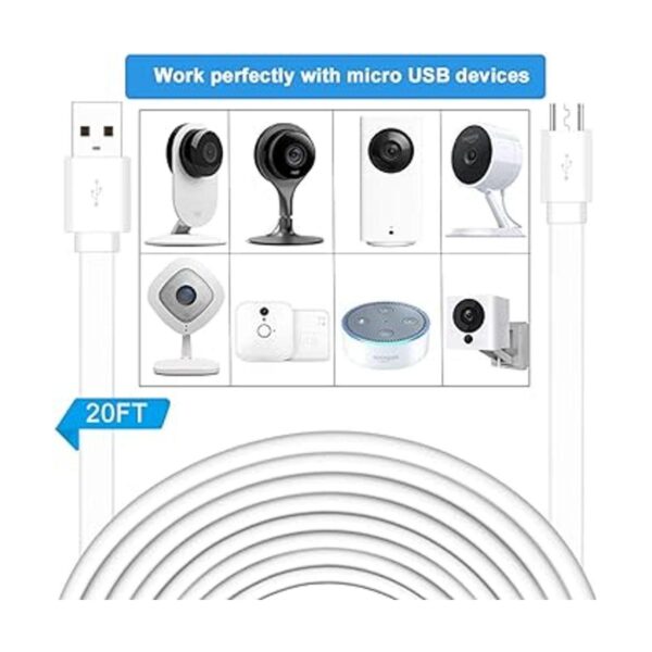 Cable de extensión de alimentación para Wyze Cam Pan_2