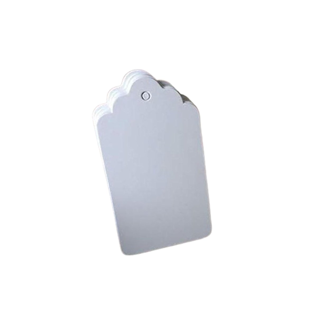 Etiquetas de regalo grandes 100 unidades color blanco