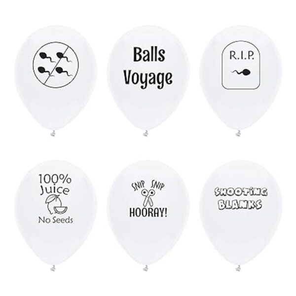 ROFLmart Funny Vasectomy Party Decorations Balloons_3