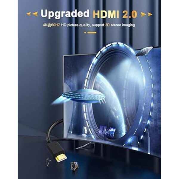 HDMI Extension Cable Extractme 2Pack High Speed HDMI Male_3