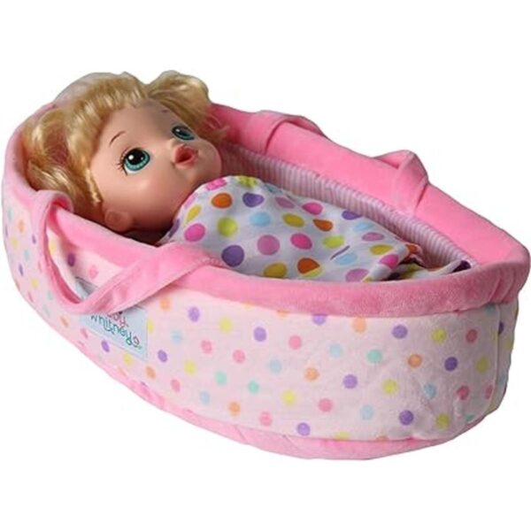 Cama de muñeca de bebé de lunares pastel de 18 pulgadas_2