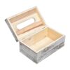 Liry Products Caja de papel de seda facial de madera