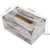 Liry Products Caja de papel de seda facial de madera