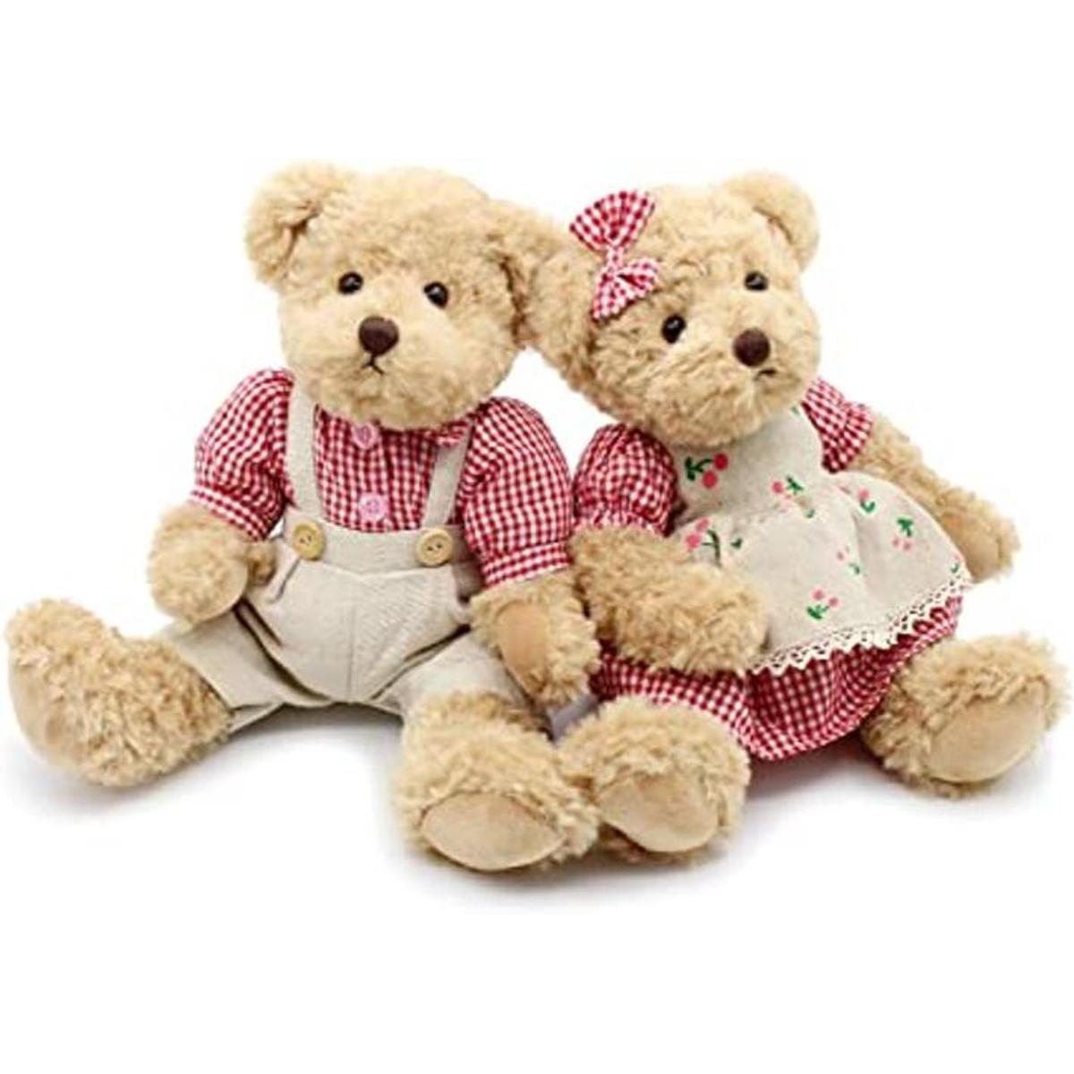 Oitscute Paquete de 2 oso de peluche lindo animal de