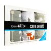 GROW WILD Juego de 3 sábanas para cuna de jersey suave y_1