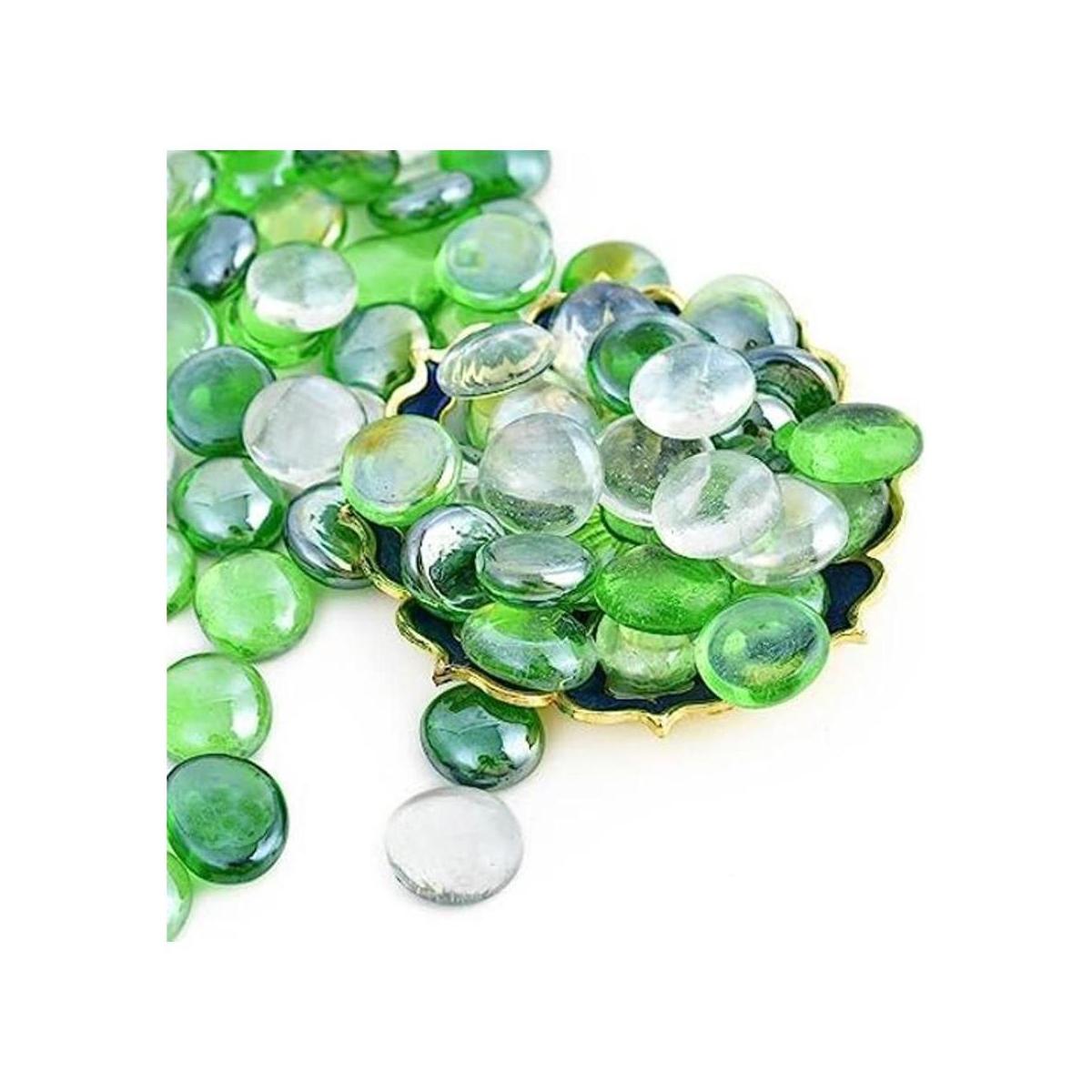 HAIOPS Relleno plano de cristal para florero color