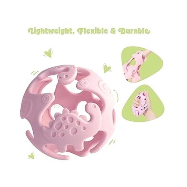 Ashtonbee Dino Juguetes de dentición para bebés_4