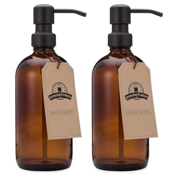 Jarmazing Products Dispensador de jabón y loción en tarro_3