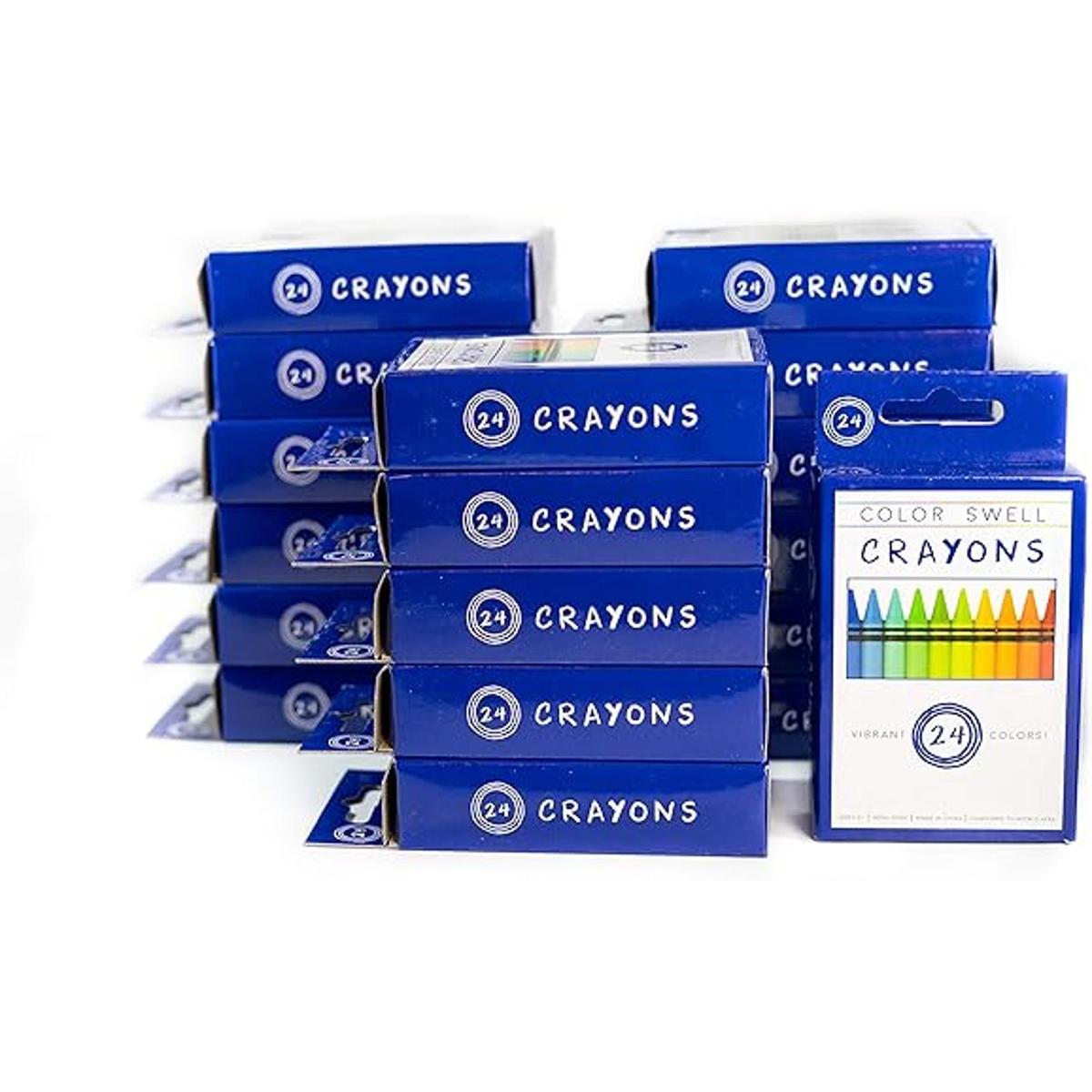 Color Swell Crayons Paquetes a granel 18 cajas de 24