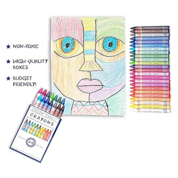 Color Swell Crayons Paquetes a granel 18 cajas de 24_4
