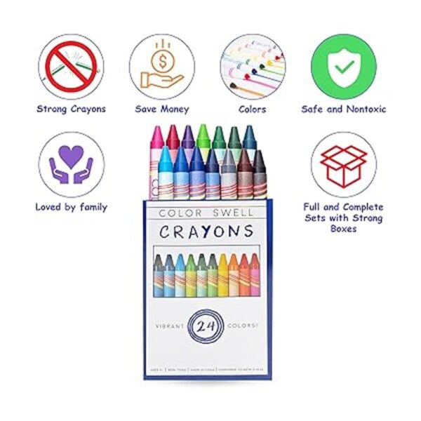 Color Swell Crayons Paquetes a granel 18 cajas de 24_2