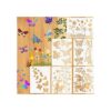6 plantillas de pintura de mariposas plantillas de flores_1
