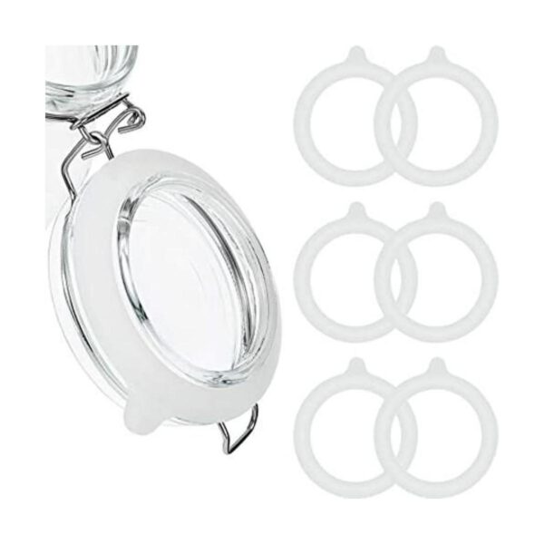 8 Pieces Silicone Jar Gaskets Replacement Silicone Seals_1