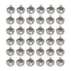 AUEAR 100 abalorios de globo de plata con diseño de globo_1