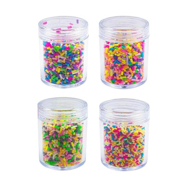 AUEAR Paquete de 4 coloridos gránulos falsos de_1