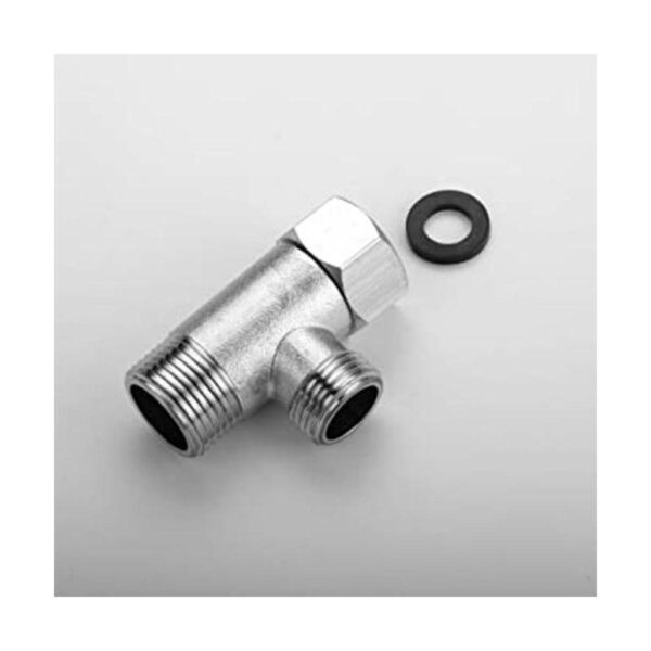 Adaptador en T de latón sólido conector en T de 3 vías_1