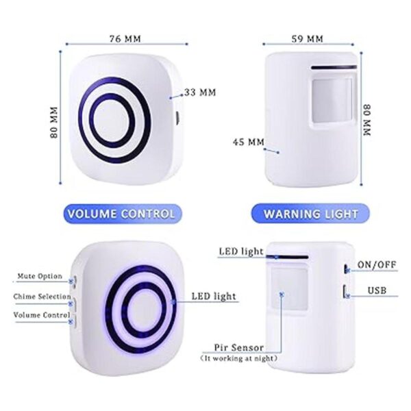 Alarma de sensor de movimiento alarma inalámbrica para_2