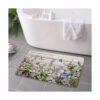 Alfombra de baño floral alfombra de baño de flores de_2