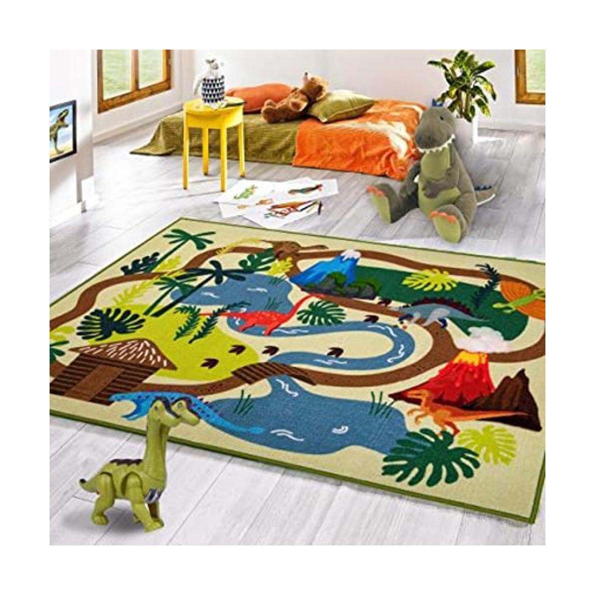 Alfombra de dinosaurio para niños alfombra educativa para