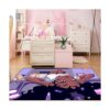 Alfombra de área negra para niñas para dormitorio sala_2
