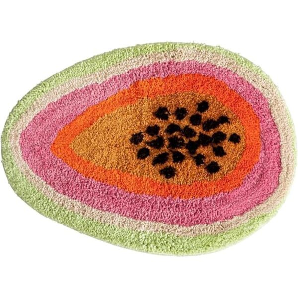 Alfombra en forma de fruta de la pasión alfombra de baño_1
