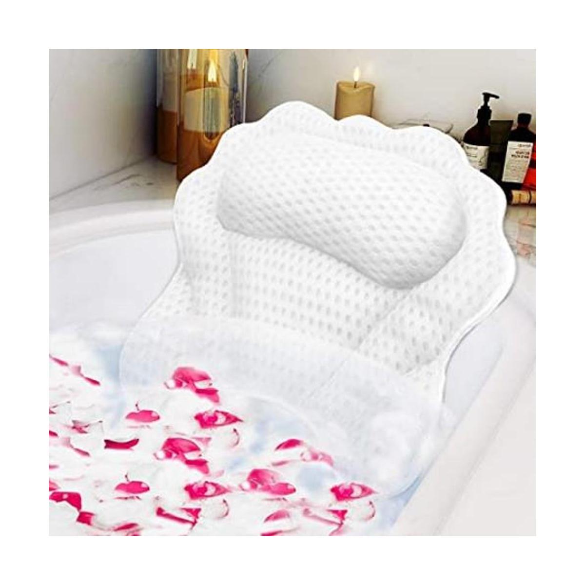 Almohada de baño RUVINCE ergonómica de lujo con soporte