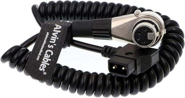 Alvins Cables XLR 4 pines hembra ángulo recto cable de_2